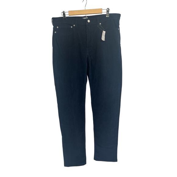 Lands End Navy Blue Corduroy Straight Leg Pants Men’s 36 NWT - Picture 1 of 4